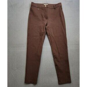 LOFT Women 8P Brown Mid Rise Skinny Stretch Riding Pants